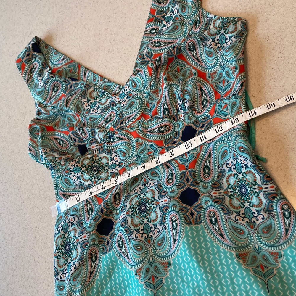Maeve by Anthropology Midi Dress Women Size 8 Teal - Picture 8 of 14